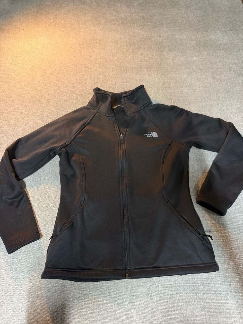 The North Face Full Zip Fleece Jacket Size M Black